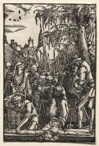 Människans fall och återlösning: Kristus spikad på korset, ca. 1515. av Albrecht Altdorfer