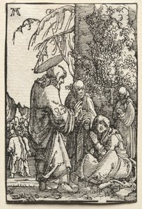 Människans fall och återlösning: Kristus tar avsked av sin moder före lidandet, ca. 1515. av Albrecht Altdorfer