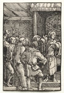 Människans fall och återlösning: Kristus inför Kaifas av Albrecht Altdorfer