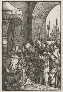 Människans fall och återlösning: Kristus inför Pilatus av Albrecht Altdorfer