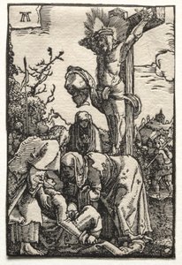 Människans fall och återlösning: Kristus på korset av Albrecht Altdorfer