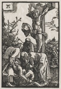 Människans fall och återlösning: Kristus på korset av Albrecht Altdorfer