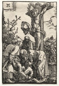 Människans fall och återlösning: Kristus på korset, ca. 1515. av Albrecht Altdorfer
