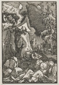Människans fall och återlösning: Kristus på Oljeberget, ca. 1515. av Albrecht Altdorfer