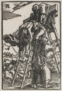 Människans fall och återlösning: Nedstigning från korset av Albrecht Altdorfer