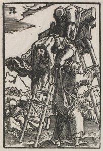 Människans fall och återlösning: Nedstigning från korset, ca. 1515. av Albrecht Altdorfer