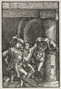 Människans fall och återlösning: Kristi flagellation, ca. 1515. av Albrecht Altdorfer