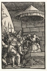 Människans fall och återlösning: Pilatus tvättar sina händer, ca. 1515. av Albrecht Altdorfer