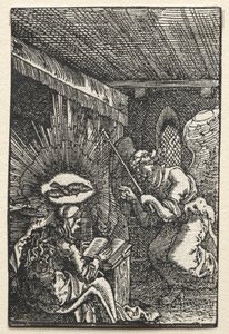 Människans fall och återlösning: tillkännagivandet av Albrecht Altdorfer