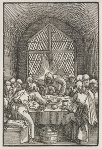 Människans fall och återlösning: Nattvarden av Albrecht Altdorfer