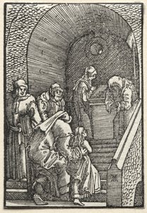 Människans fall och återlösning: Presentationen av jungfrun i templet av Albrecht Altdorfer