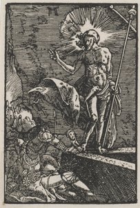 Människans fall och återlösning: Uppståndelsen av Albrecht Altdorfer