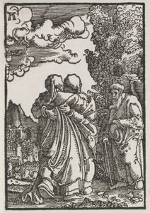 Människans fall och återlösning: Besöket av Albrecht Altdorfer
