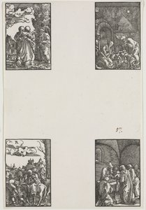 Människans fall och återlösning, ca. 1515. av Albrecht Altdorfer