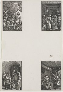 Människans fall och återlösning, ca. 1515. av Albrecht Altdorfer