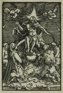 Den sista domen, från Människans fall och återlösning av Albrecht Altdorfer