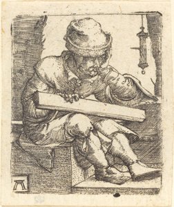 Den eftertänksamma snickaren av Albrecht Altdorfer