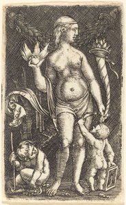 Venus och Cupids av Albrecht Altdorfer