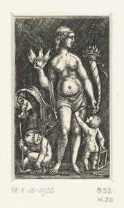 Venus med två putti av Albrecht Altdorfer