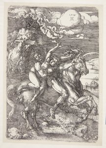 Bortförande på en enhörning av Albrecht Dürer