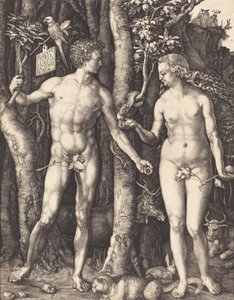Adam och Eva, 1504. av Albrecht Dürer