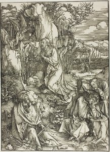 Agony in the Garden, från The Large Passion av Albrecht Dürer