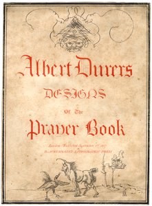 Albert Dürers designar för bönboken, 1817. av Albrecht Dürer