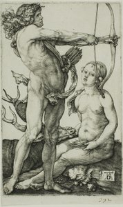 Apollo och Diana av Albrecht Dürer