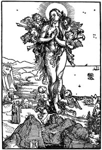 Maria Magdalenas himmelsfärd, 1507-1510, 1936 av Albrecht Dürer