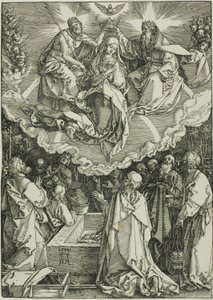 Jungfruns antagande och kröning, från Jungfruns liv av Albrecht Dürer