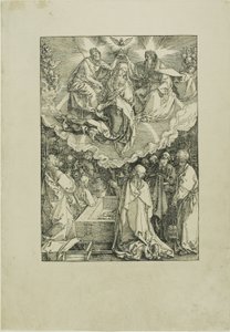 Jungfruns antagande och kröning, från Jungfruns liv av Albrecht Dürer