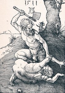Kain dräpar Abel, 1511 1906 av Albrecht Dürer