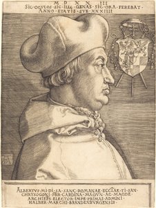 Kardinal Albrecht av Brandenburg ("stor kardinal") av Albrecht Dürer