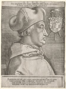Kardinal Albrecht av Brandenburg - Den stora tallriken av Albrecht Dürer