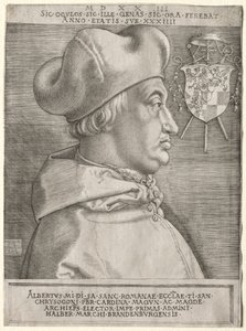 Kardinal Albrecht av Brandenburg - Den stora plattan, 1523. av Albrecht Dürer