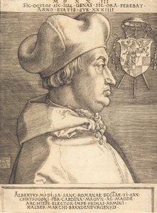 Kardinal Albrecht av Brandenburg Storkardinal, 1523. av Albrecht Dürer