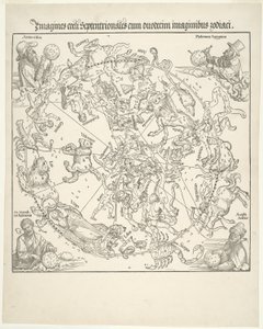 Himmelsk karta över den norra himlen av Albrecht Dürer