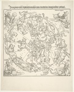 Himmelsk karta över den norra himlen av Albrecht Dürer