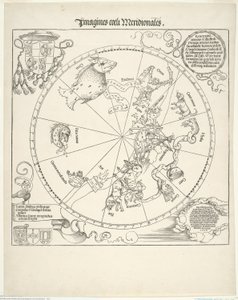 Himmelskarta över den södra himlen (Imagines coeli meridionalis) av Albrecht Dürer