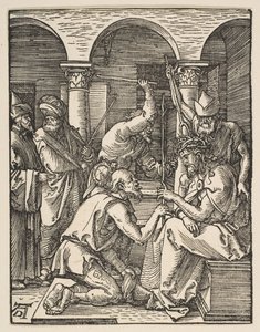 Kristus krönt med törnen, från The Small Passion, ca. 1509. av Albrecht Dürer