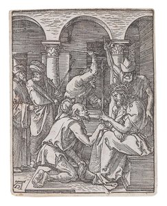 1509年から1511年頃のシリーズ「The Small Passion」より、いばらの冠をかぶったキリスト。 スウェーデンの av Albrecht Dürer