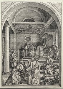 Kristus disputerar med läkare av Albrecht Dürer