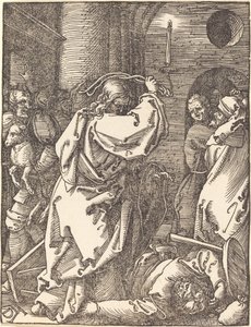 Kristus utvisar penninglångarna från templet av Albrecht Dürer