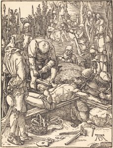 Kristus spikad på korset av Albrecht Dürer