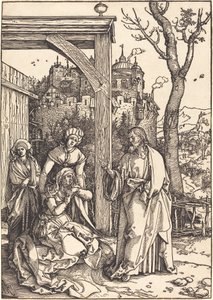 Kristus tar ledigt från sin mor av Albrecht Dürer