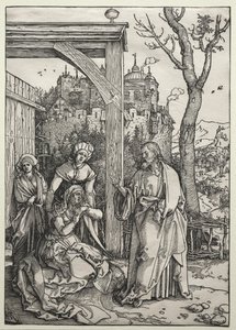 Kristus tar avsked av sin mor, ca. 1504-1505. av Albrecht Dürer