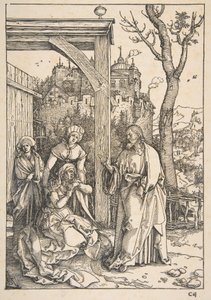 Kristus tar farväl av sin mor, ur ”Jungfru Marias liv” av Albrecht Dürer