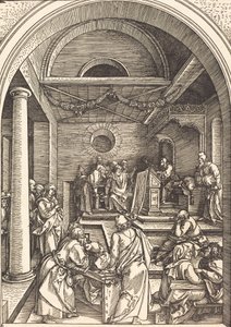 Kristus bland läkarna, ca. 15031504. av Albrecht Dürer