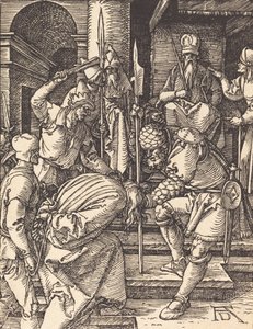 Kristus före Annas, troligen ca. 15091510. av Albrecht Dürer
