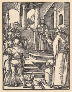 Kristus inför Pilatus, ur ”Den lilla passion” av Albrecht Dürer